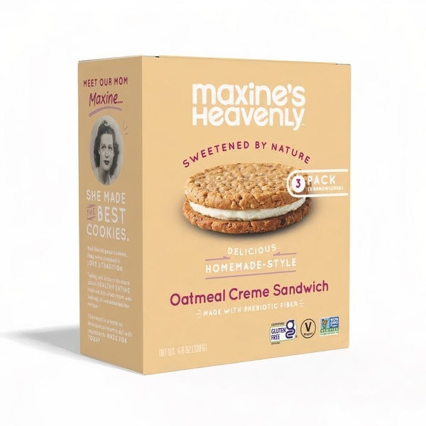 8-PACK OF Cookie Oatmeal Creme Sandwich 3PK Box, Maxine's Heavenly