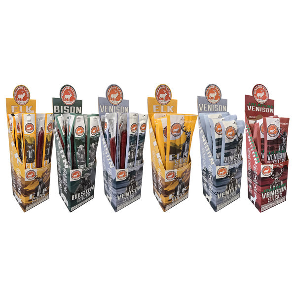 90-PACK OF Meat Sticks Best Sellers, Pearson Ranch Elk & Bison Jerky
