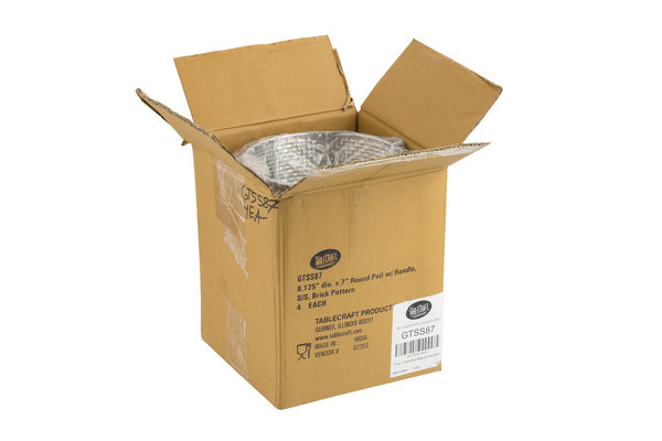 4 CT-PACK OF PAIL STNLS STL 160OZ W/HDL