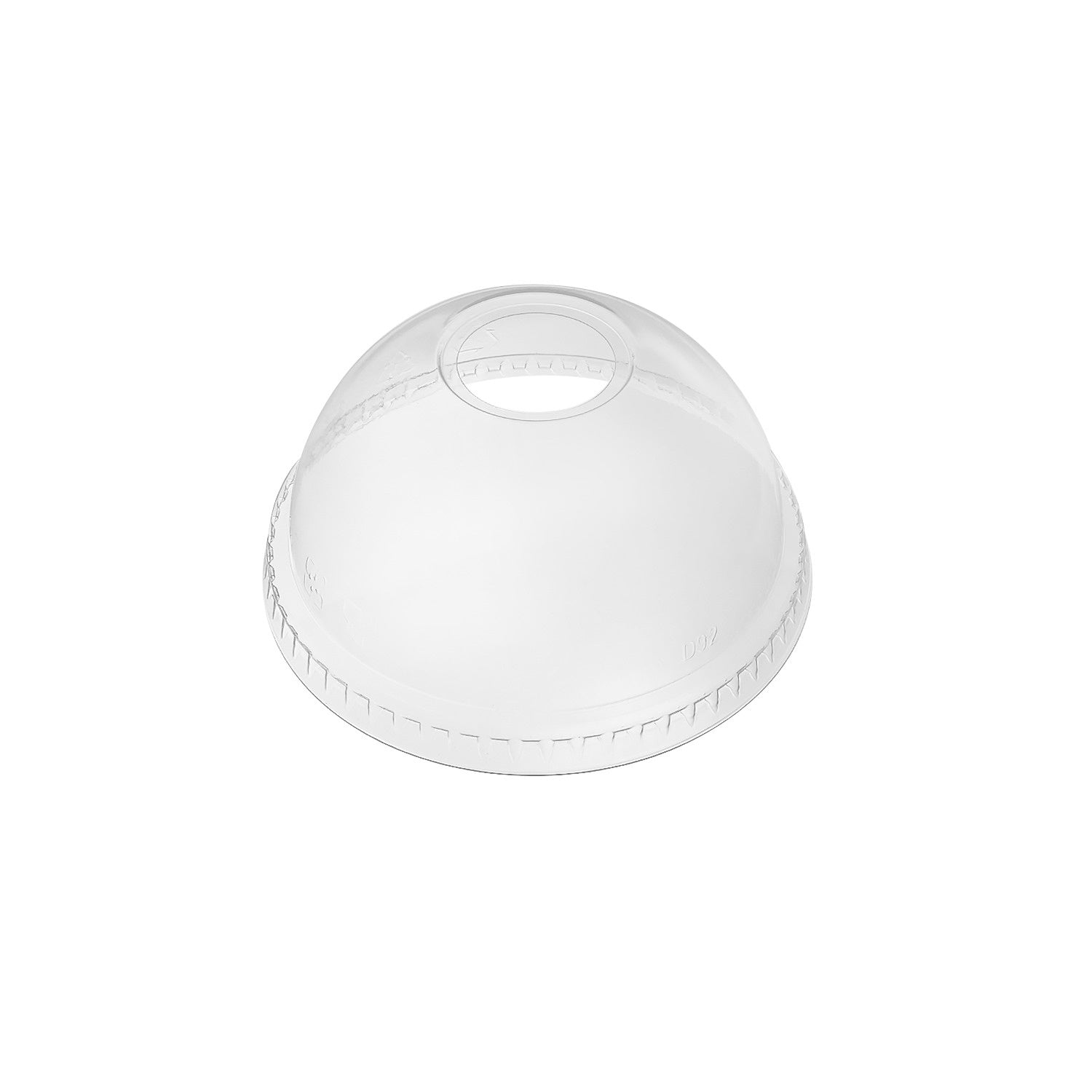 1000-PACK OF Lid Togo Karat 1,000 pcs Plastic Dome Cup Lids | 92 mm | PET | Clear