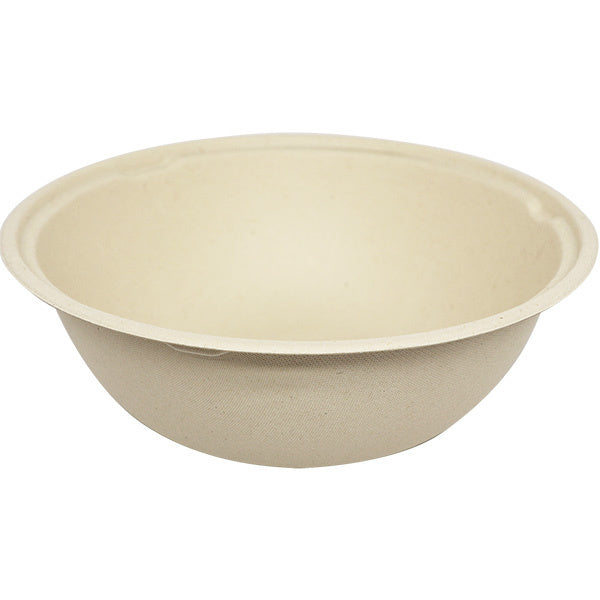 300-PACK OF Bowl Fiber 64 oz World Centric Compostable Round Fiber Bowls | 300 count