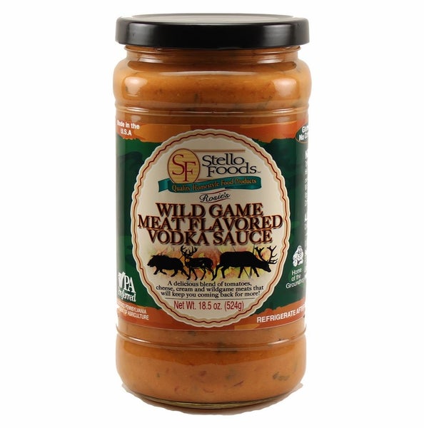 12-PACK OF Sauce Vodka Wild Game Meat Flavored Rosie's, Stello Foods