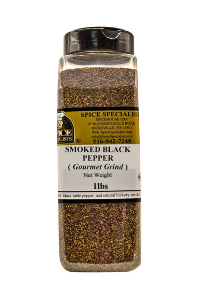 12-PACK OF Smoked Black Pepper ( Gourmet-Grind ) - 12 Pack of 1 lb. Containers