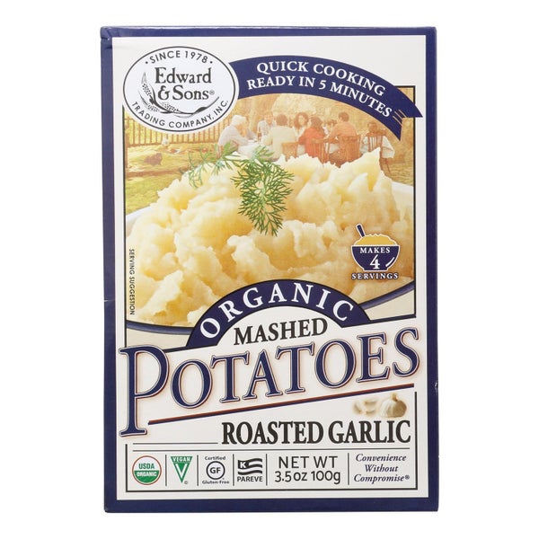 6-PACK OF Potato Mashed Roasted Garlic S Wallace Edwards & Sons 3.5 oz