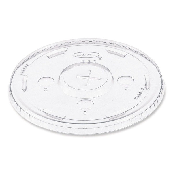 1000-PACK OF Lid Plastic Dart L32CR Clear Plastic Cup Lids for 30-32 oz Cold Cups - 1000 Count - Perfect for Straw Insertion