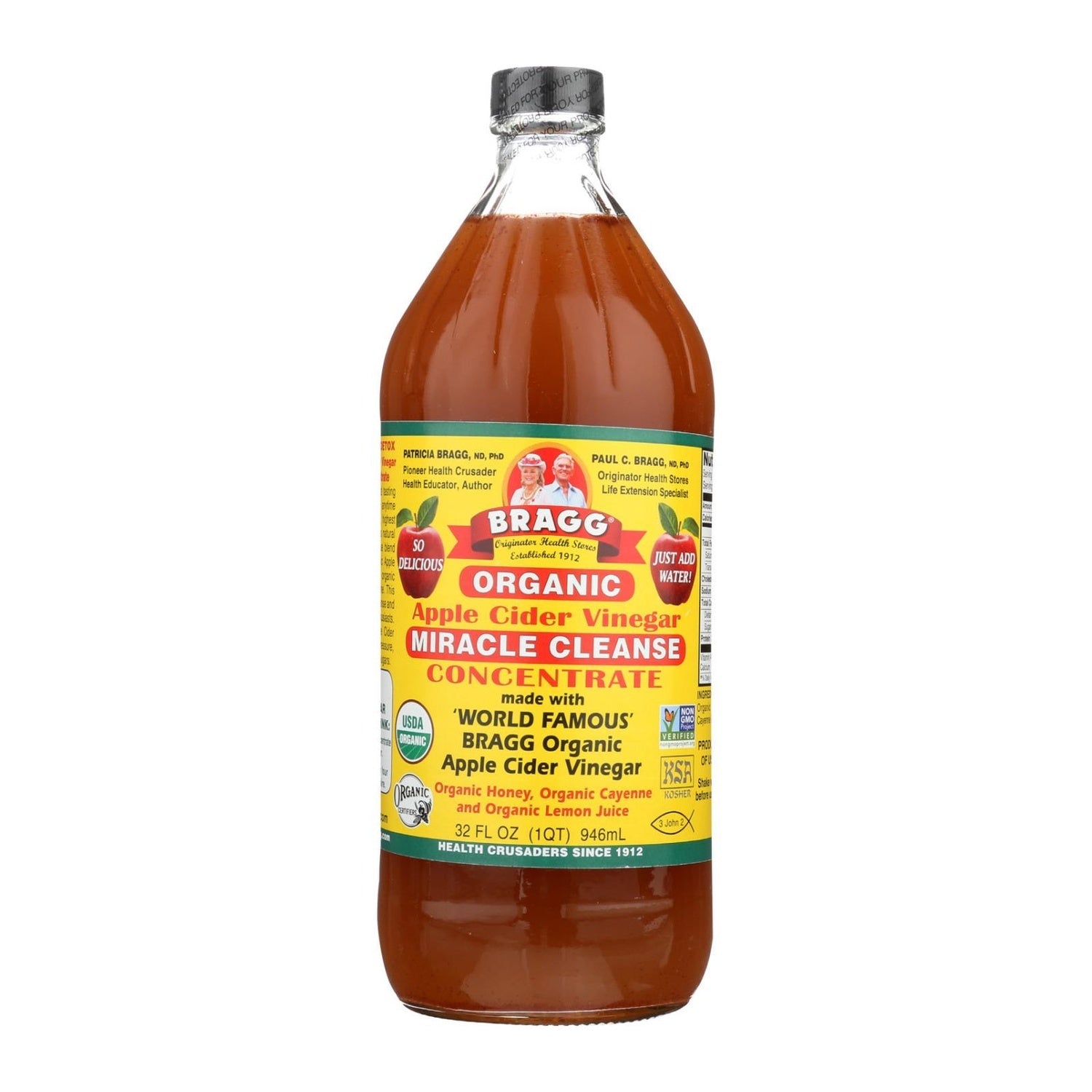 12-PACK OF VINEGAR APPLE MIRACLE CLEANSE CONCENTRATE