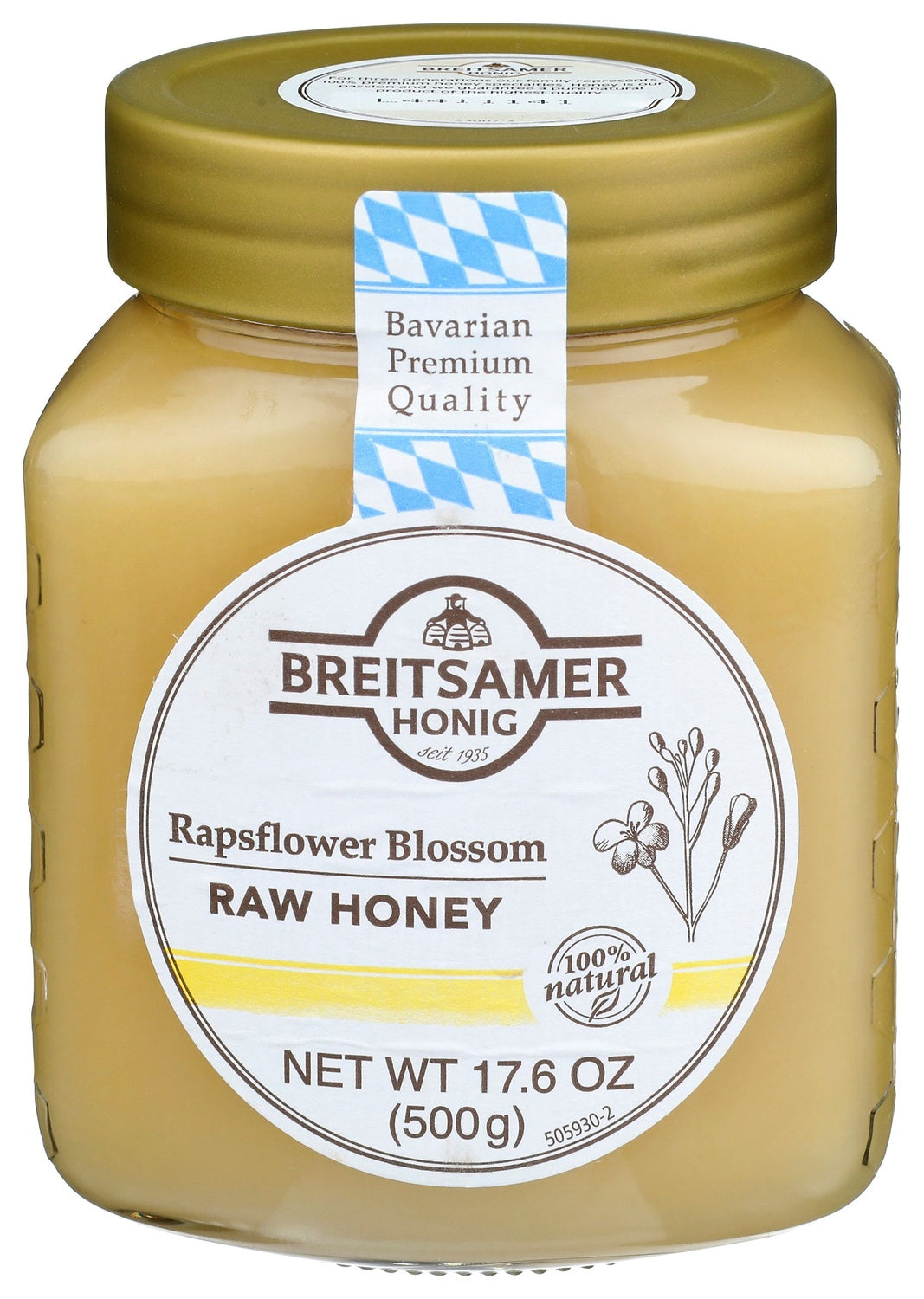 6-PACK OF HONEY RAW RAPSFLOWER BLOSSOM