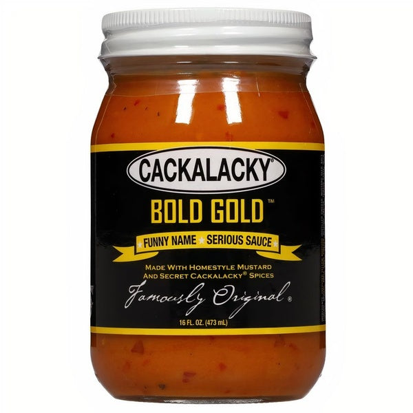12-PACK OF Sauce Bold Gold Jar, Cackalacky