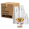 1000-PACK OF Cup Plastic Karat [1,000 Pack - 9oz] Clear Plastic Cups, PET Cups (92mm), C-KC9