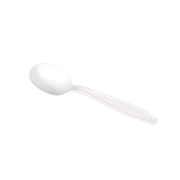 1000-PACK OF Spoon Soup Karat 1,000 ct PP Plastic Extra Heavy Weight Soup Spoons, White