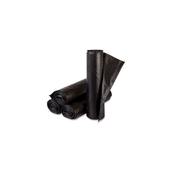 1000-PACK OF Liner Trash Inteplast Group High-Density Commercial Can Liners - 10 Gallon, 6 Micron Black Trash Bags (1000 Count)
