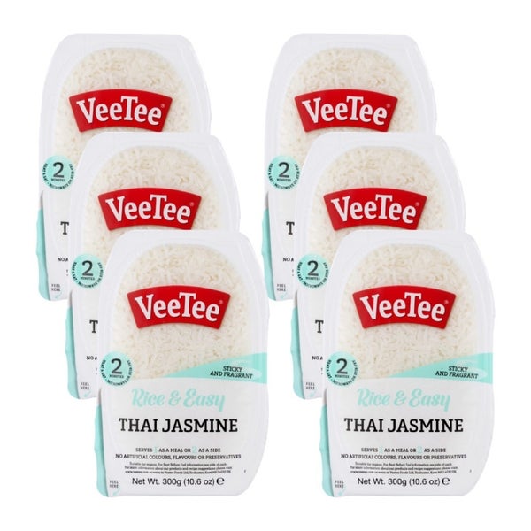 6-PACK OF Rice Jasmine Thai Veetee 10.6 oz
