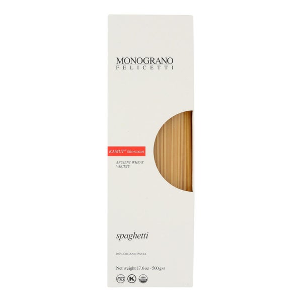 12-PACK OF Pasta Spaghetti Kamut Organic Monograno 17.6 oz