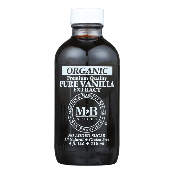 3-PACK OF Spice Vanilla Pure Extract Organic Morton & Bassett 4 oz