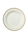 150-PACK OF PLATE PLAS MSTRPCE W/GLD STRPE