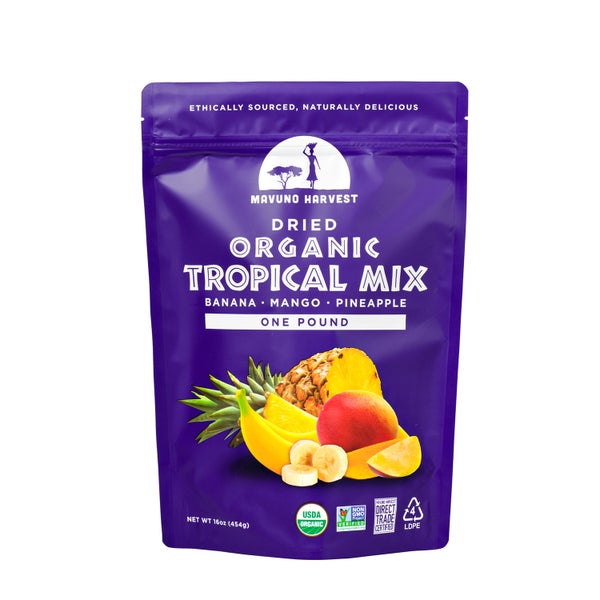 6-PACK OF Tropical Mix Dried Organic, 1 Pound Size