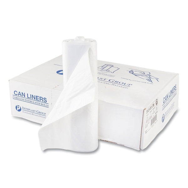 200-PACK OF Liner Trash Inteplast Group High-Density Clear Can Liners - 60 Gallon, 17 Micron, 43 x 48 Inches - 25 Bags per Roll, 8 Rolls per Carton for Commercial Use