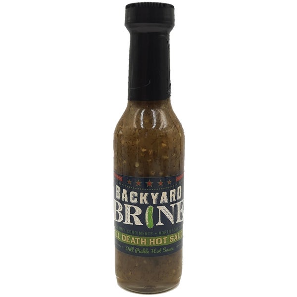 12-PACK OF Sauce Pepper Jalapeno Hot Dill Death, Backyard Brine