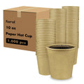 1000-PACK OF Cup Paper Karat 10oz Paper Hot Cups (90mm), Kraft - 1,000 pcs
