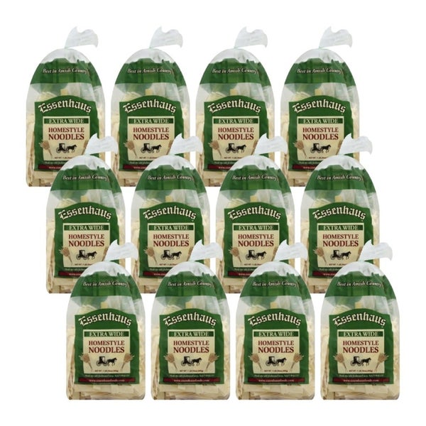 12-PACK OF Noodle Egg Extra Wide Essenhaus 16 oz