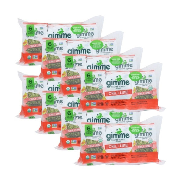 8-PACK OF Seaweed Dried Chili Lime Gimme Seaweed 1.02 oz