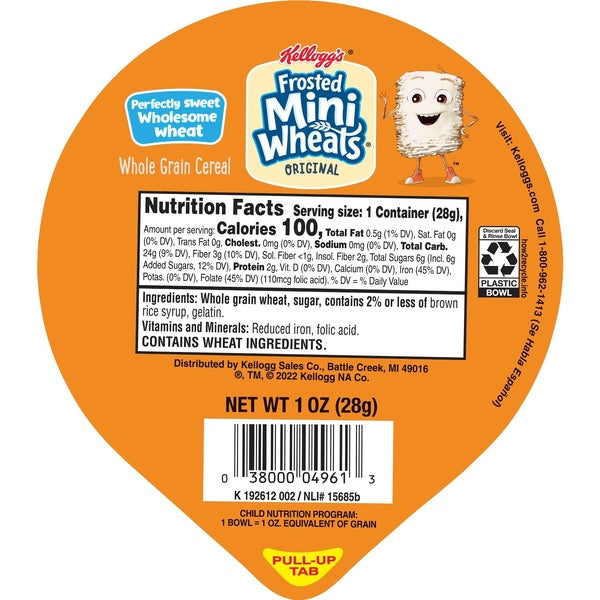 96-PACK OF CEREAL FRSTD MINI WHEAT BWLPK