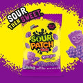 12-PACK OF Grape Gummy Candy Peg Bag Sour Patch Kids Candy, 12 - 8.02 Oz