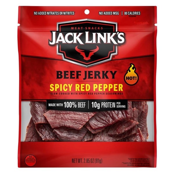 12-PACK OF BEEF JERKY SPICY RED PEPPER