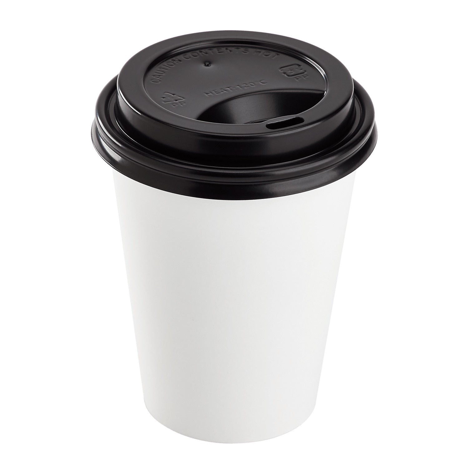 1000-PACK OF Cup Paper Karat 1,000 ct 8 oz Paper Coffee Cup Lids | 80 mm | PP | Black