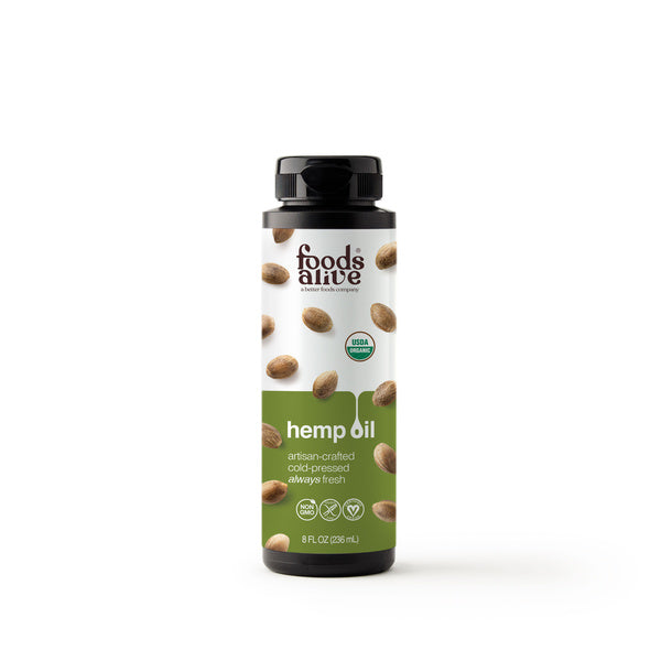 6-PACK OF Oil Hemp Seed 8 OZ, Foods Alive