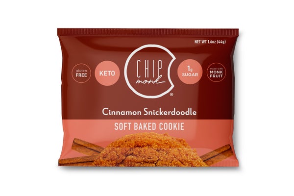 12-PACK OF Cookies, Cinnamon Snickerdoodle Keto ChipMonk Baking