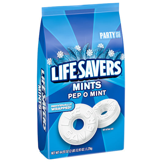 6-PACK OF Pep-O-Mint Stand Up Pouch Lifesaver, 6 - 44.93 Oz