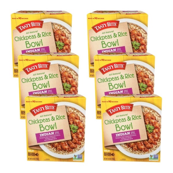 6-PACK OF Entree Rice Chickpea Tasty Bite 8.8 oz