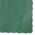 1000-PACK OF Hoffmaster 310528 9-1/2 in. x 13.50 Solid Color Scalloped Edge Placemats - Hunter Green (1000/Carton)