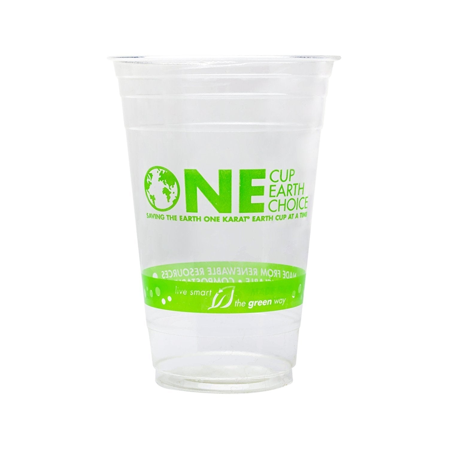 1000-PACK OF Cup Poly Karat Earth 20oz PLA Eco-Friendly Cup (98mm), Generic Print - 1,000 pcs