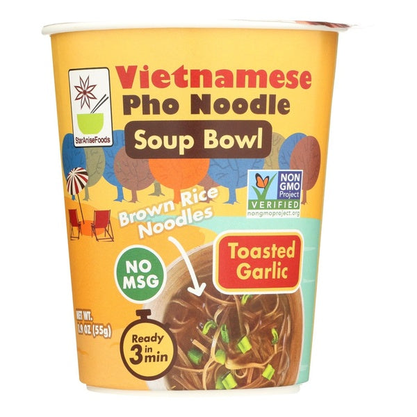 6-PACK OF Soup Pho Noodle Garlic Star Anise Foods 1.9 oz