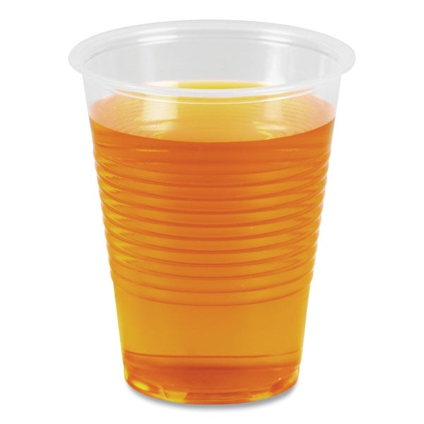 100-PACK OF Cup Plastic Boardwalk BWKTRANSCUP10PK Translucent 10 oz. Polypropylene Plastic Cold Cups - Perfect for Any Occasion (100 Count)