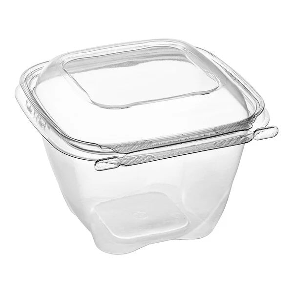 224-PACK OF Safe-T-Chef 5 x 5 Tamper evident & tamper resistant microwaveable clamshell, 32 oz.