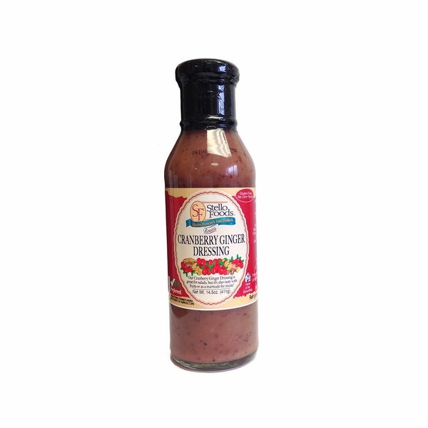 12-PACK OF Dressing Cranberry Ginger Rosie's, Stello Foods