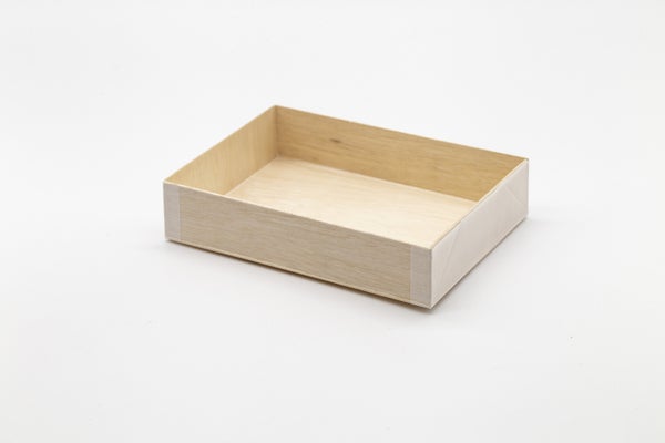 10-PACK OF Container Disp Wooden Foldable Rectangular Base 6.5x4.72x1.42 in