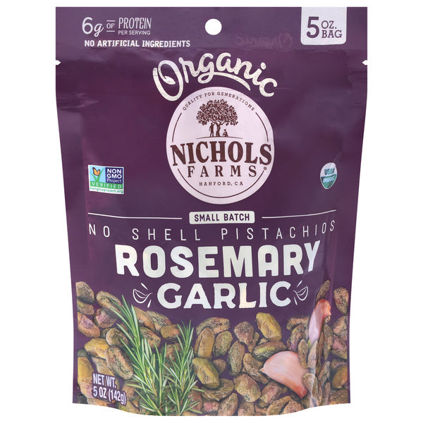 12-PACK OF SNACK NUT PISTACHIOS, ROSEMARY GARLIC