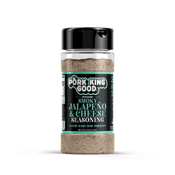 6-PACK OF Seasoning Shaker Smoky Jalapeno & Cheese Flavor, Pork King Good