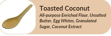 4-PACK OF Spoon Edible Mini Toasted Coconut 4 X 50 Count
