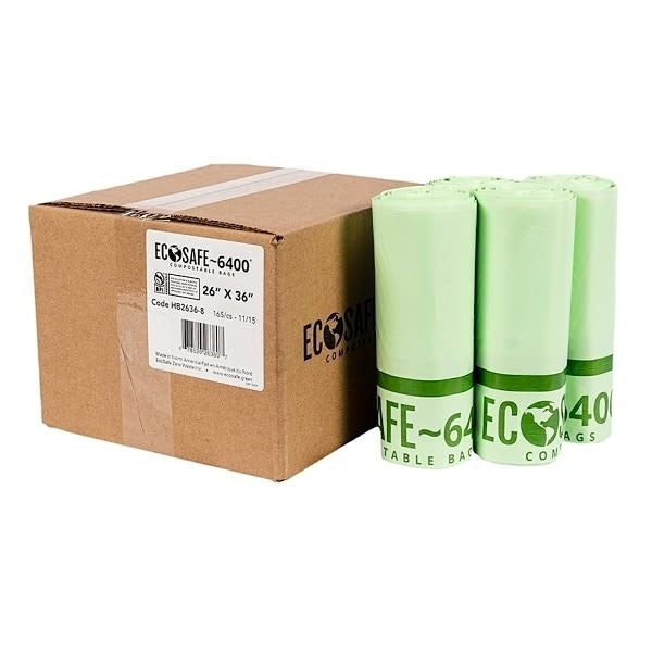 165-PACK OF Trash Liner Compostable 26x36"