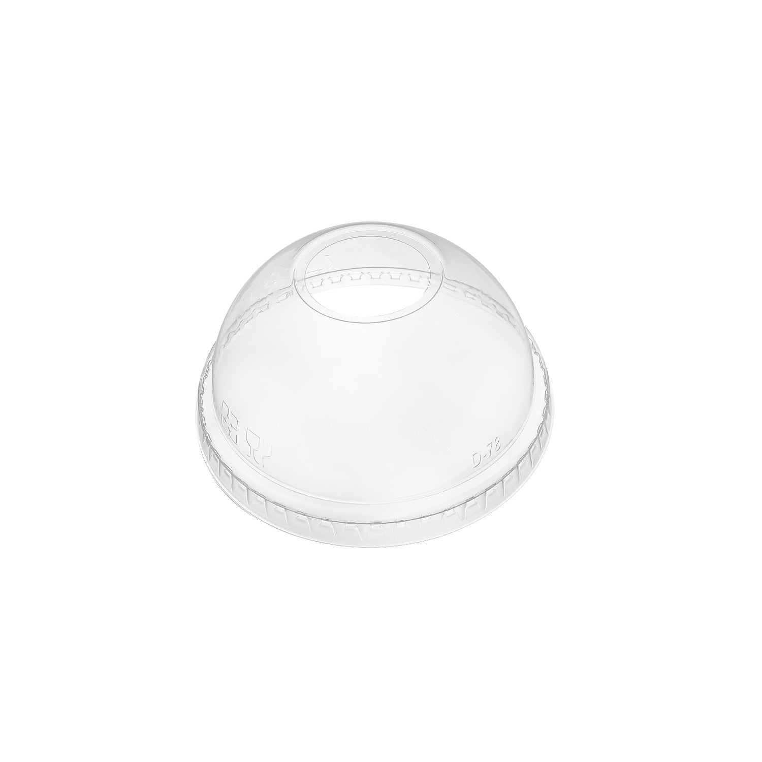 1000-PACK OF Lid Togo Karat 1,000 ct 8-10 oz Plastic Dome Cup Lids | PET | 78 mm