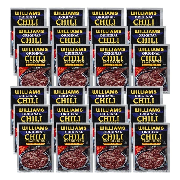 24-PACK OF Seasoning Chili Original Williams 1 oz