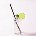 1200-PACK OF Straw Wrapped Karat Giant Straws | Individually Wrapped | Black (0.31" x 10.25")
