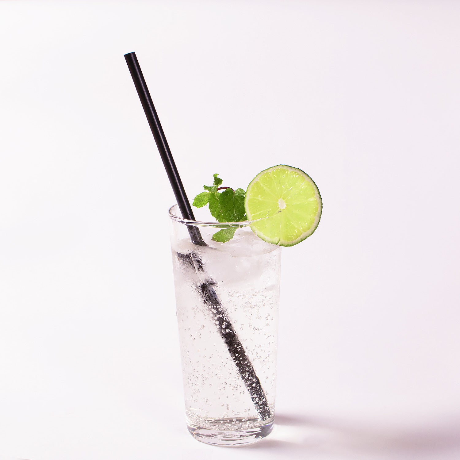 1200-PACK OF Straw Wrapped Karat Giant Straws | Individually Wrapped | Black (0.31" x 10.25")
