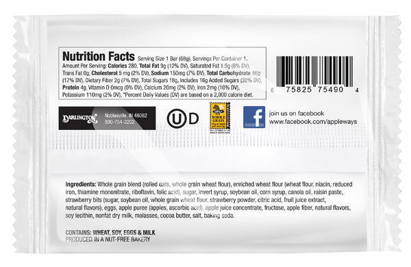 160-PACK OF BREAKFAST BAR STRWBRY OATMEAL