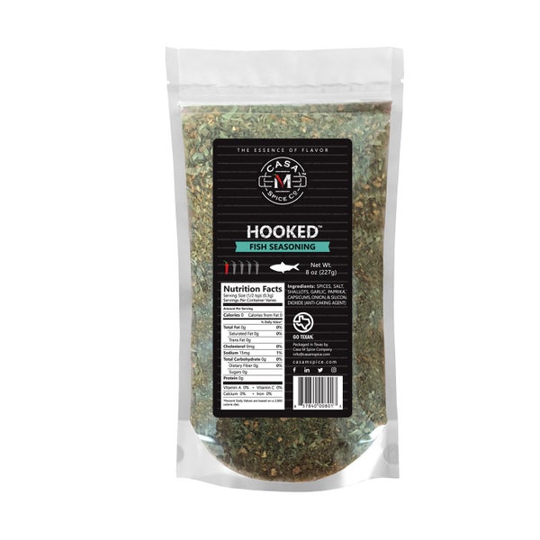 6-PACK OF Seasoning Fish Hooked Bulk Bag, Casa M Spice